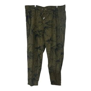 Zuda Olive and Black Patterned Joggers